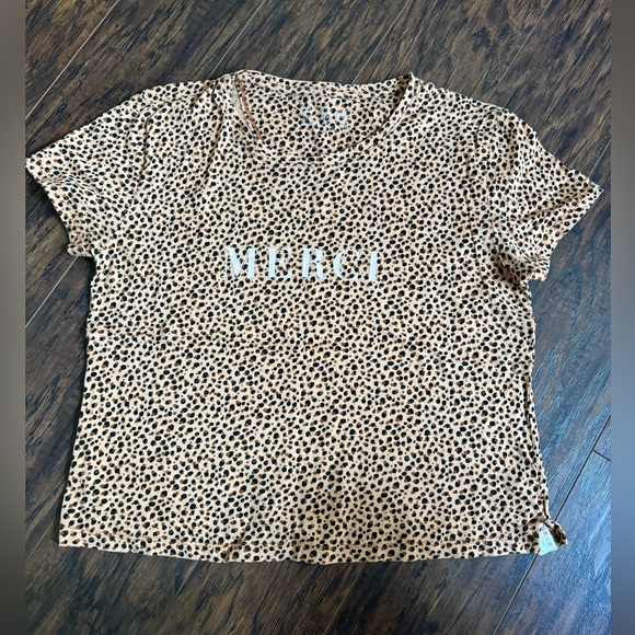Anthropologie “Merci” spotted graphic tee - great condition! - Picture 4 of 7